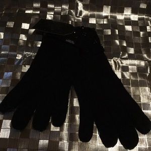 Victoria's Secret Black Luxe Gem Knit Gloves